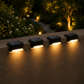 Solar LED Step Lights | Waterproof Outdoor Stair Lighting – Set of 4