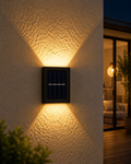 Solar LED Outdoor Wall Light | Up & Down Glow | 2–12 LEDs | Waterproof
