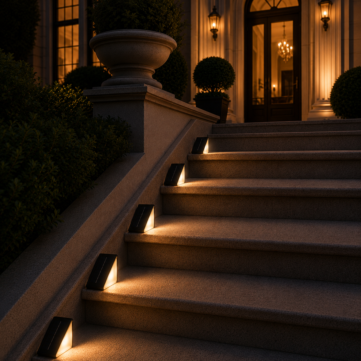 Solar Step Lights | Waterproof Deck & Stair Lighting – Set of 2
