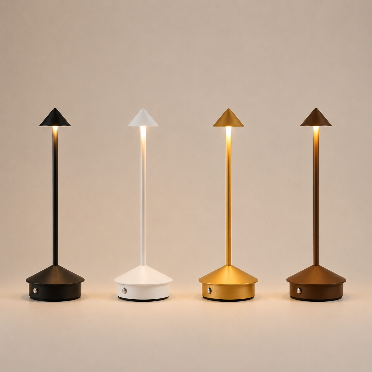 Luxury Cordless LED Table Lamp | Touch Sensor, Stepless Dimming