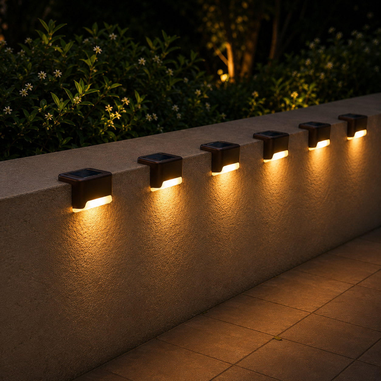 Solar LED Step Lights | Waterproof Outdoor Stair Lighting – Set of 4