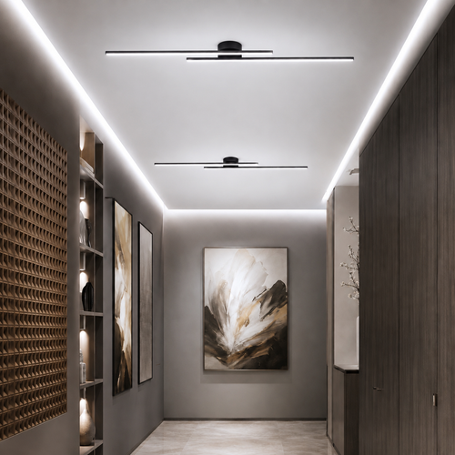 Linear LED Ceiling Light | Aluminum Bar Flush Mount | 60 / 90 / 120 cm