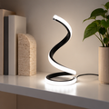 Modern LED Spiral Desk Lamp | Dimmable USB Bedside Light