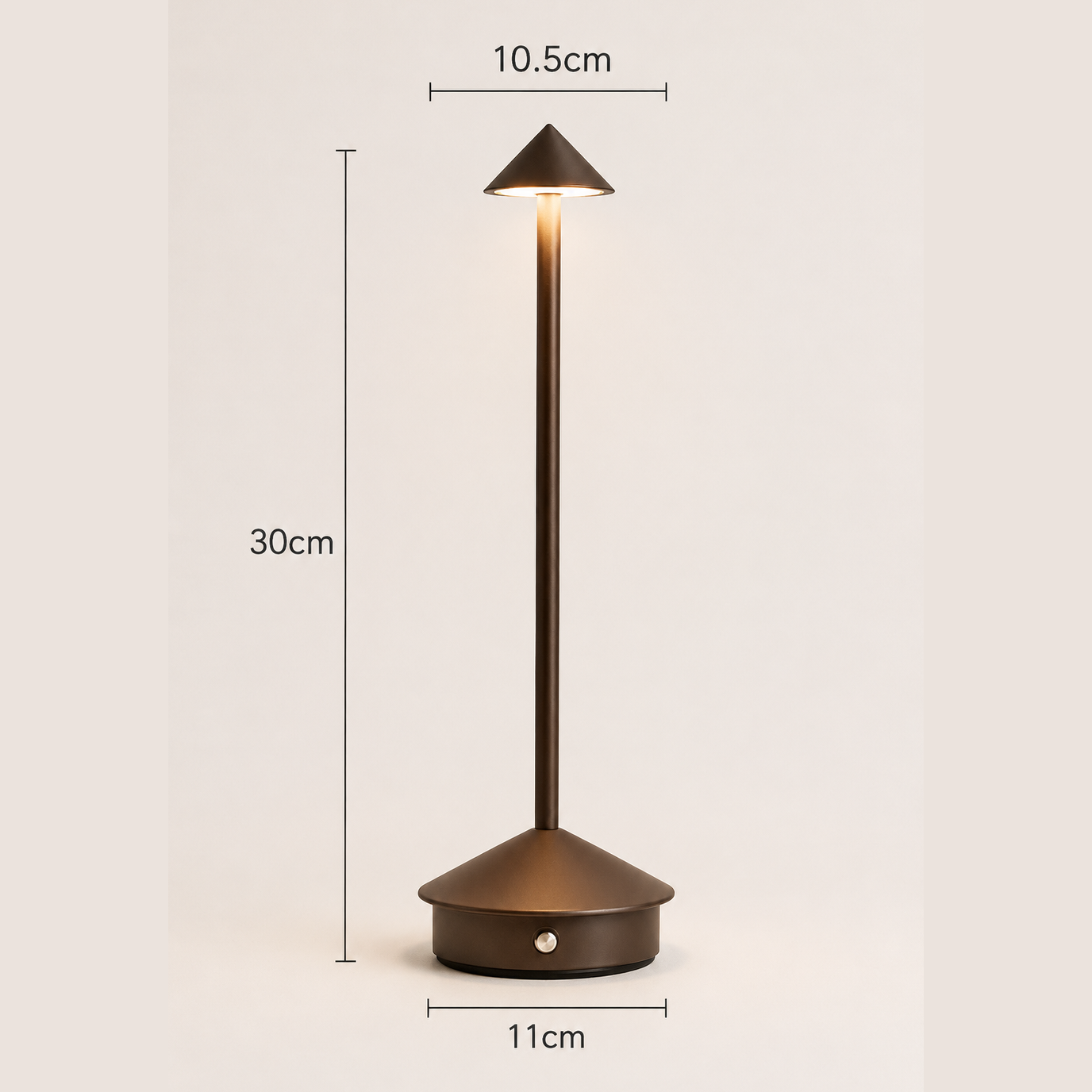 Luxury Cordless LED Table Lamp | Touch Sensor, Stepless Dimming