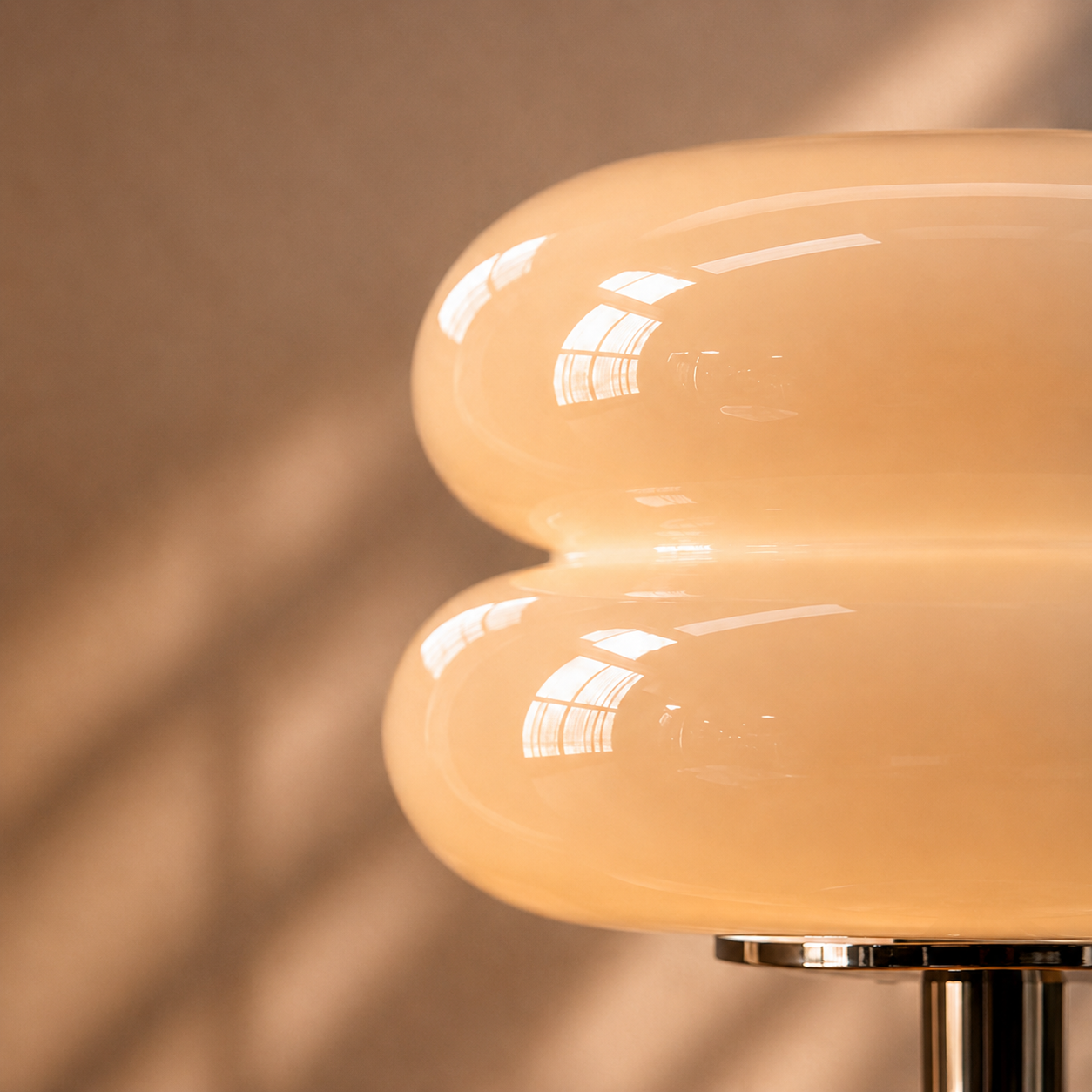 Macaron Glass Table Lamp | Modern 3-Color Dimmable LED Bedside Night Light