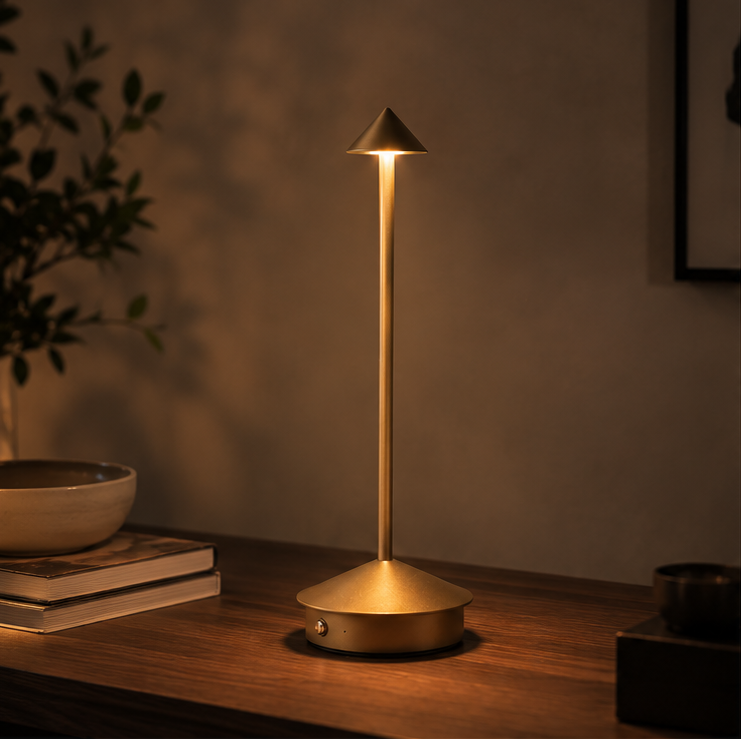 Luxury Cordless LED Table Lamp | Touch Sensor, Stepless Dimming